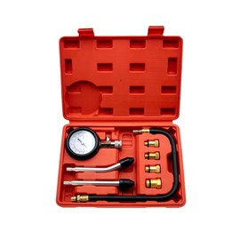 YFFSFDC Gasoline Engine 8PCS Compression Gauge Compression Tester Kit 300PSI Engine Pressure Gauge for Car Motorcycle Automotive Pressure Measuring Tool