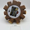 Ulalaza Small Cozy Fireplace Lantern Traditional Realistic Log Wood Burning