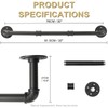 Industrial Pipe Clothing Rack, 30'' Wall Mounted Clothes Garment Rack