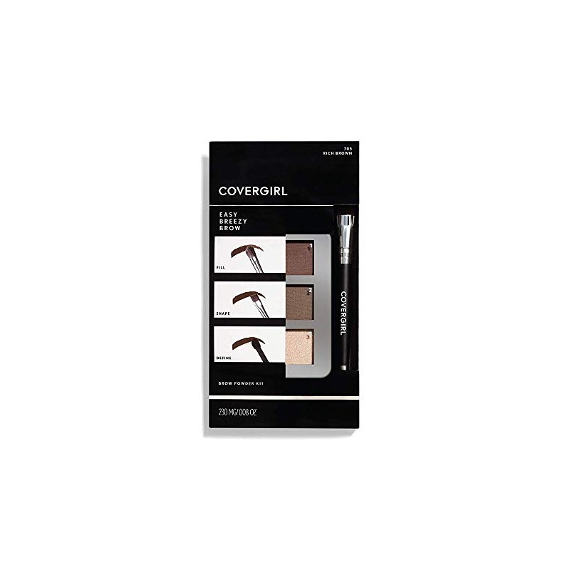 CoverGirl Kit de Cejas Easy Breezy Brow, Rich Brown, 4