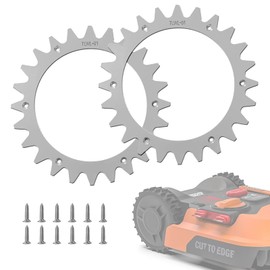 Umelee Stainless Steel Spikes Replacement for Wor-x Land-roid S/M Models, Traction Improvement for Robotic Lawnmower with 12 Screws, Wheel Size 205 mm