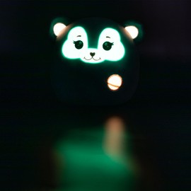 Depesche 13042 Ylvi Swoppies Cuddly Toy Bear in Turquoise with Luminous Effect Small Planet and Round Ears Approx. 20 cm Large Plush Toy