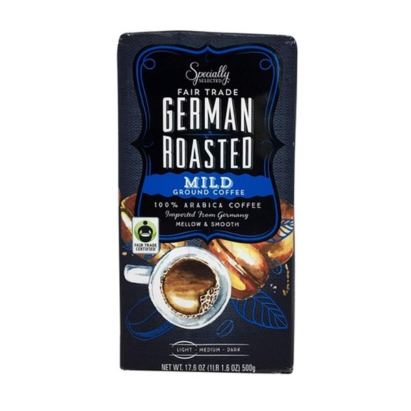 BARISSIMO 100% ARABICA Ground Coffee 12oz bag / One-way Freshness Valve Package (German Mild Roast, 1 Count)