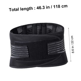Abaodam Breathable Sports Waistband Waist Protector for Fitness and Running Durable Exercise Waist Support Belt for Men and Women Relieves Back Fatigue Black XL