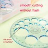 SEIWEI Full Circle Template Plastic Round Protractor 360 Degree for