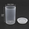 LUORNG 12 Pieces Plastic Transparent Film Canisters with Lids, Empty