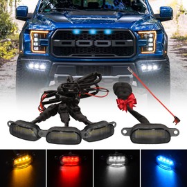 LED Grill Lights for F150 2004-2019 Raptor Aftermarket Grill Ram 1500 2013-2018 Front Grille Car Accessories Blue Lights
