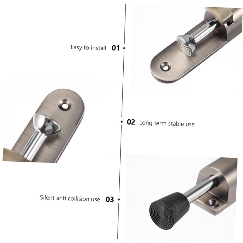 NUOBESTY Kickdown Door Stopper Zinc Alloy Heavy Duty Door Holder