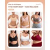Vertvie Bras for Women No Underwire Wireless Support Bra Underarm-Smoothing