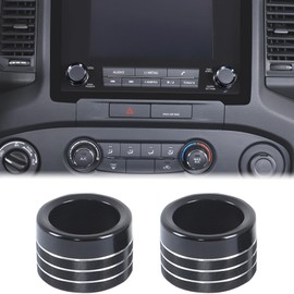 Aunginsy Centre Console Volume Control Knob Cover Trim Compatible with Nissan Frontier 2022-2025 Car Aluminum Multimedia Sound Volume Switch Adjustment Tune Knob Decoration Protector Ring Accessories