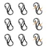 COMNICO Zipper Lock Clips, 9 PCS Alloy Double Opening Theft