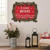 MAKHOT Christmas Garland, 6Ft Red Berries & Holly Leaves Garlands,