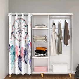 jejeloiu Dreamcatcher Door Curtain for Doorway Privacy, Boho Dream Catcher Curtains 80 Inch Length,Room Divider Curtain Cover, Insulated Closet Curtain for Bedroom Closet Door, 1 Panel, 42" W x 80" L