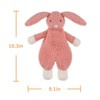 Apricot Lamb Bunny Snuggler Blanket Soft Loveys for Babies, Security