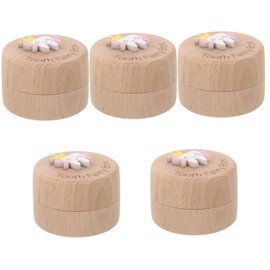 VICASKY 5pcs Box Children's Tooth Box Tooth Collection Organizer Kid's Tooth Saver First Tooth Case Children Tooth Container Teeth Storage Holder Teeth Storage Container