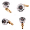 Universal Fuel Pressure Liquid Filled Regulator Gauge Adapter Kit 0-100PSI