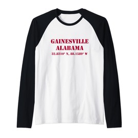 Gainsville Alabama Koordinaten Souvenir Raglan