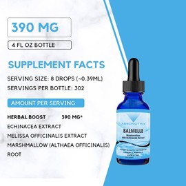 Absonutrix Balmele, 390 mg, 4 FL OZ Liquid, 302 Servings, Made in USA, Plant-Based Ingredients, Echinacea, Marshmallow Root, Gluten-Free, Non-GMO