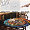 artslion Outdoor Round Tablecloth with Elastic Band 60In (150Cm) Elastic