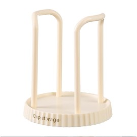 Disposables Cups Organiser Rack Practical Cup Stand Desktop Cups Dispenser Cup Picker Multipurpose Paper Cup Holder (White)