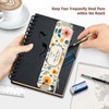 FINPAC 2-Pack Elastic Pen Holder for Notebook, Leather Pen Holder