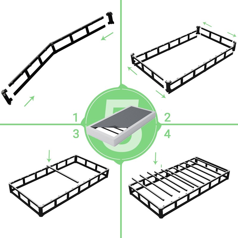 FMDMR Twin Box Spring 4 Inch - Low Profile Box