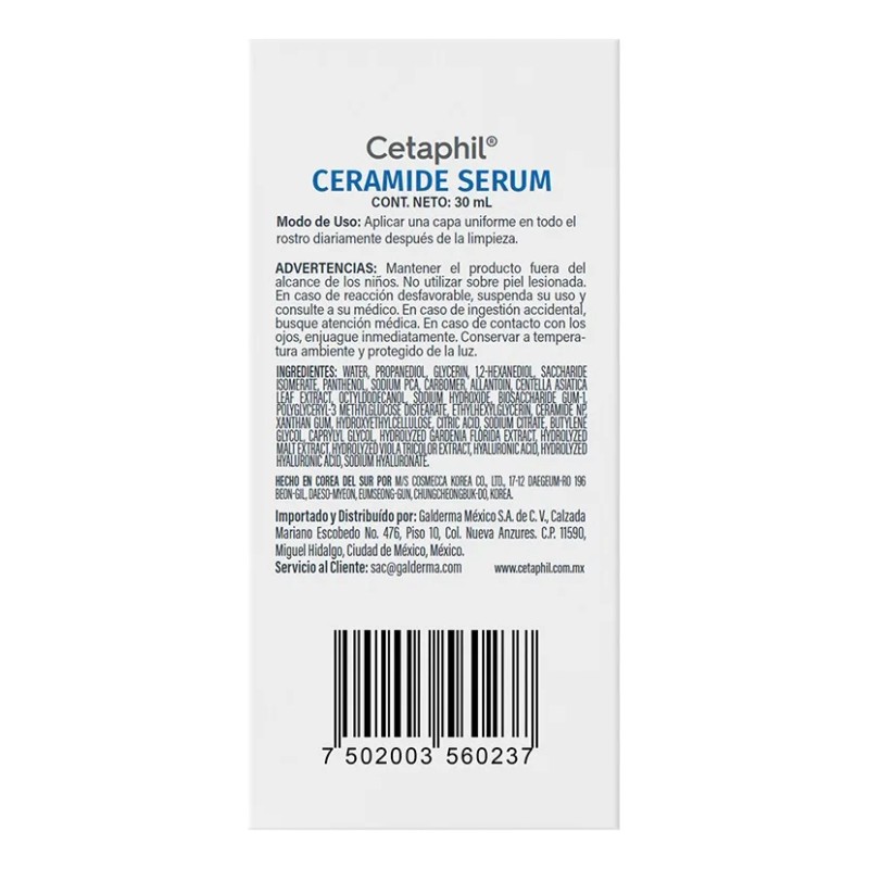 Cetaphil Suero De Ceramidas 30 Ml Con Ceramidas Todo Tipo