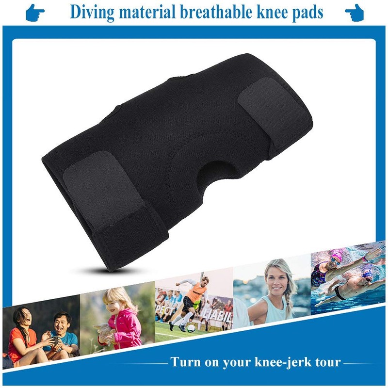 Knee Support Brace Breathable Neoprene Adjustable Velcro Straps with Velcro