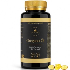 Oregano Öl Kapseln mit 80% Carvacrol – Oregano Oil & Oil of Oregano aus Origanum vulgare – Oreganoöl Kapseln Mit Natives Olivenöl Extra – Oregano Kapseln - Standardisierte Premium Formel