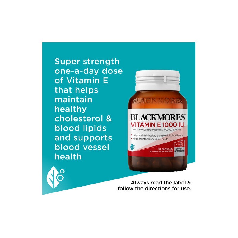 Blackmores Vitamin E 1000IU 30 Capsules