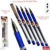 ELKOS BLUE Ballpoint Pens, 1.0mm Medium Point, Pack of 5,
