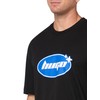 HUGO Oval Logo Cotton T-Shirt, Black Jade, L