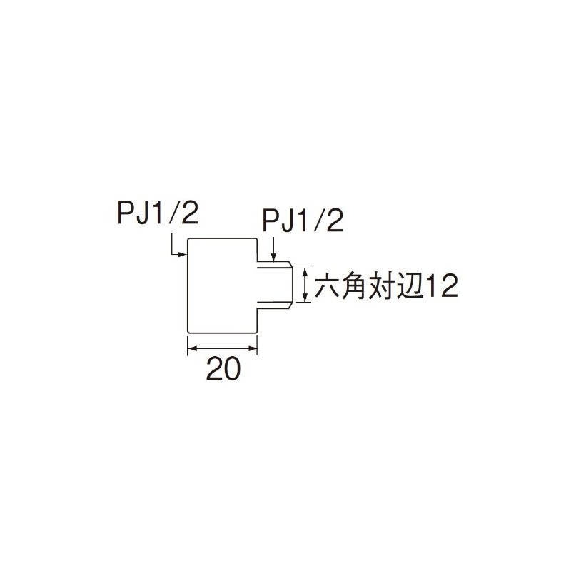SANEI [Pipe Fittings] Polygonal Hole Zarbo 8 Pieces Nominal 13