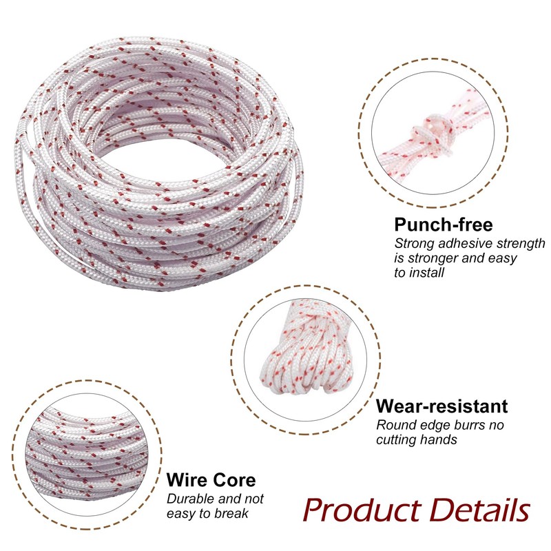 10 Meters 3 mm Starter Rope Lawn Mower Pull Rope