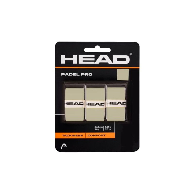 HEAD Padel Pro Unisex Adult Grip Tape, Grey, One Size