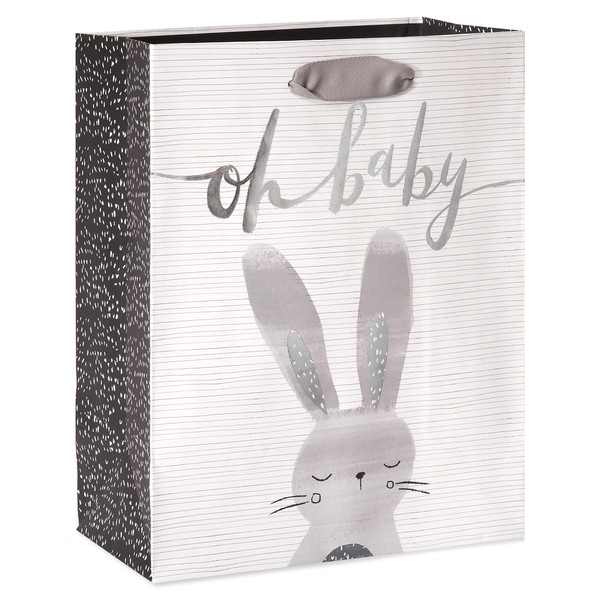 Papyrus 13" Large Gift Bag (Rabbit) for Baby Showers, New