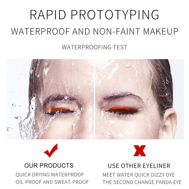Waterproof Liquid Eyeliner Pen -Color Rainbow Eyeliner, Smudge-Proof, Quick-Drying, Long-Lasting