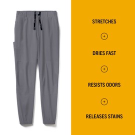 Carhartt Men's Micro Ripstop Cargo Jogger Pant, Pewter, 2X