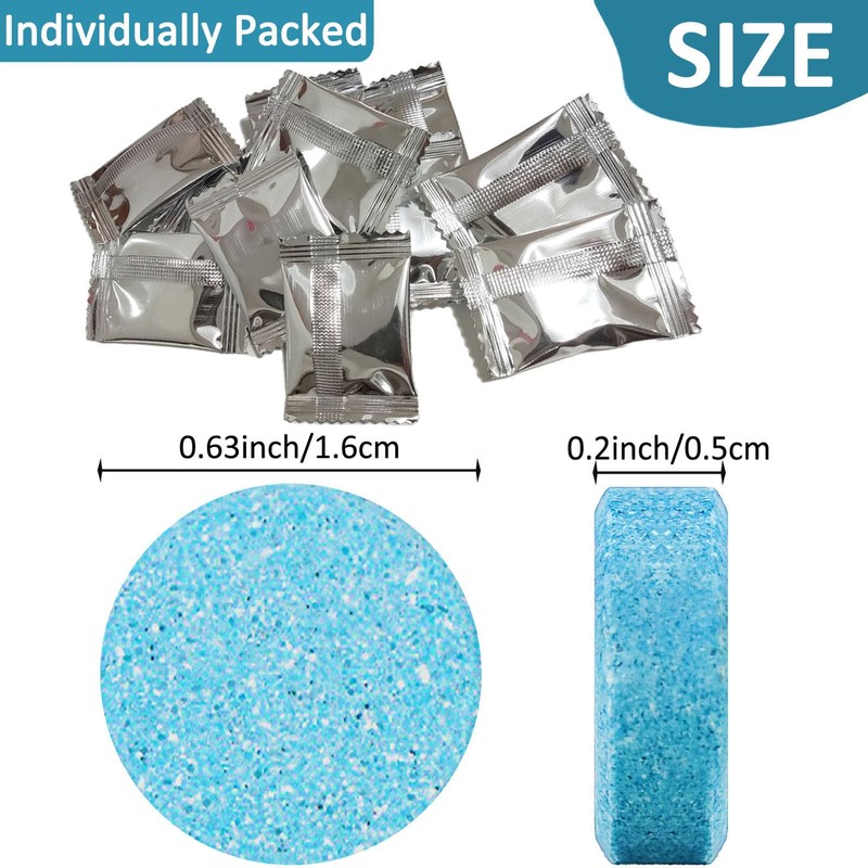 Beieverluck 400 Pieces Car Windshield Washer Fluid Concentrated Tablets Solid