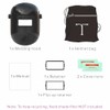 Tefuawe Black Flip Up Chopped Fiberglass Sugar Scoop Welding Helmet,