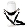 Wine Glass Holder Wine Yoke Necklace with Adjustable Black Support