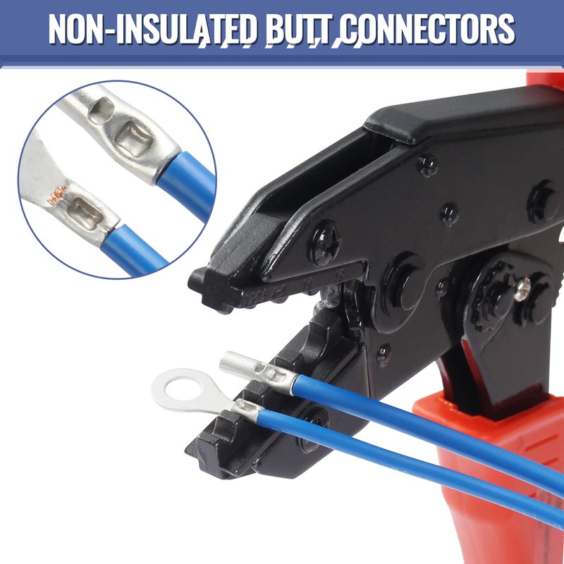 460PCS Non Insulated Butt Connectors Kit, Sopoby Butt Splice Connectors,