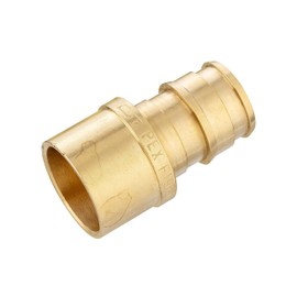 (Pack of 10) EFIELD Pex A Full Flow Expansion Brass Fittings 1/2"x 1/2" Female Sweat Adapter, ASTM F1960,(PEX1960052)