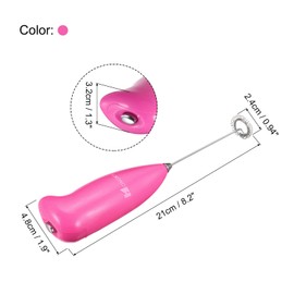 MECCANIXITY Mini Electric Tumbler Stirrer, Handheld Mixer Battery Operated Stirring Pink for DIY Glitter Tumbler Cup