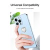 2 Packs Glossy Finish Love Heart Shaped Cell Phone Ring