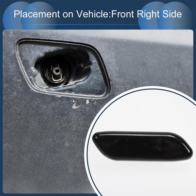 INFINAUTO Front Right Side Bumper Headlight Washer Nozzle Cover Cap
