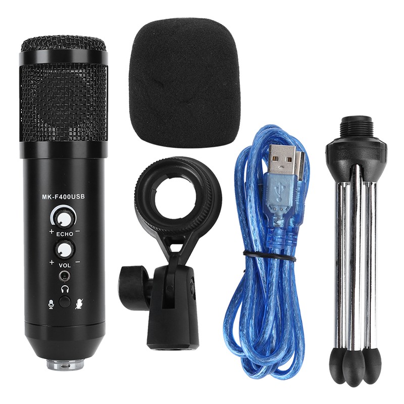 Professional Capacitance USB Microphone Recording Mini Portable MIC Set Plug