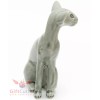 handmade Porcelain Figurine of Oriental Shorthair Cat Kitty Kitten
