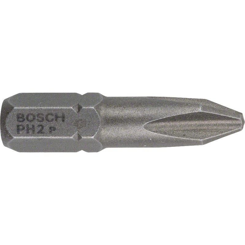 Bosch 2607001511 Extra Hard Screwdriver Bit, Ph 2, 25mm Length,