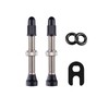 HZJD 2PCS Tubeless Valves, Brass Tubeless Valve Stem(40 mm), 1PSC